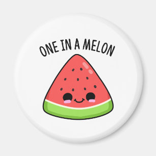 Aimant Un Dans Un Melon Amusant Pun De Pastèque
