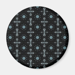 Aimant Un délice noir et bleu