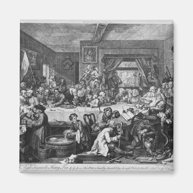 Aimant Un divertissement électoral, 1755 (Devant)