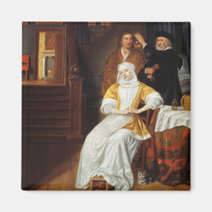 Aimant Un docteur Visiting jeune Madame dans une chambre