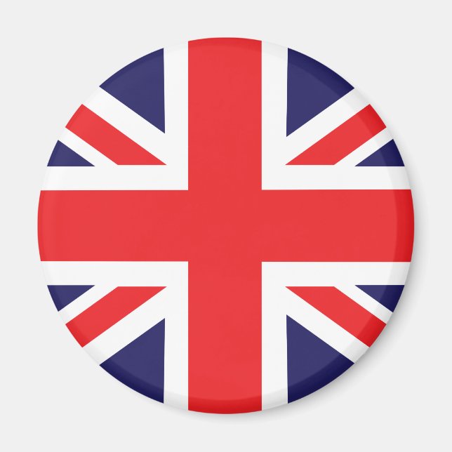 Aimant Un drapeau Union Jack. (Devant)