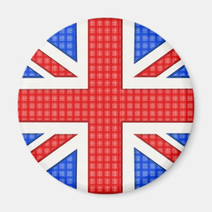 Aimant Un drapeau Union Jack texturé.