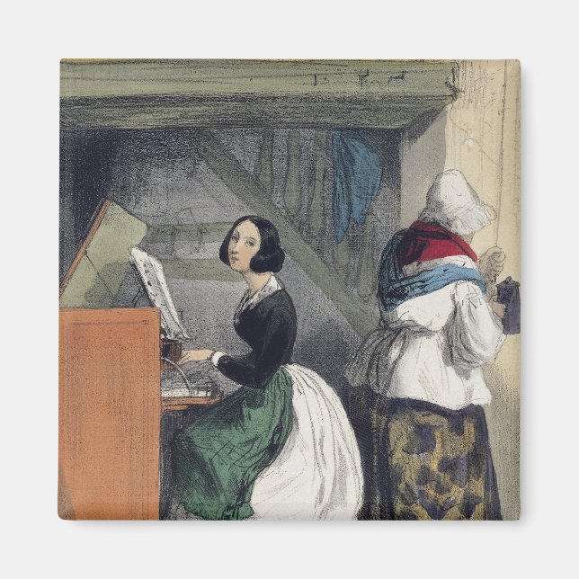 Aimant Un élève de l'école de musique de 'Les Femmes de (Devant)