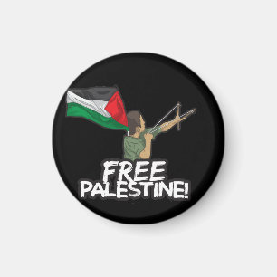 Aimant Un enfant-drapeau du Résister Palestinien Liberté