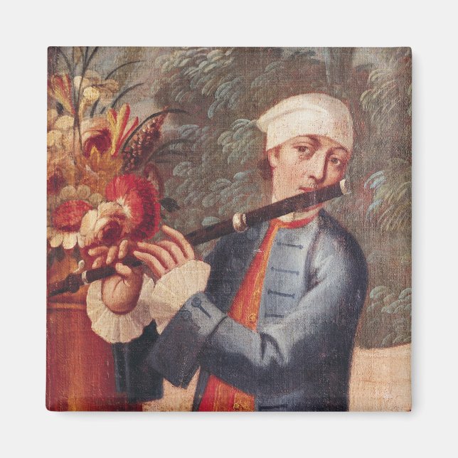 Aimant Un Flûtiste, détail à partir de l'écran (Devant)