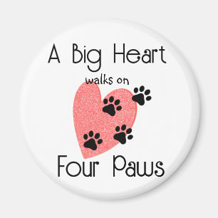 Aimant Un Grand Coeur marche sur quatre pattes - Cute Pet