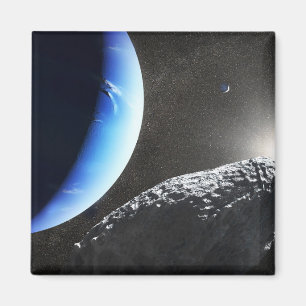 Aimant Un Hippocamp de la minuscule lune de Neptune.