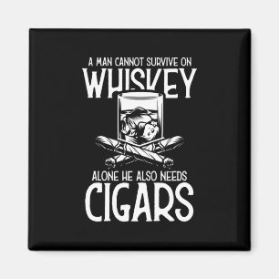 Aimant Un Homme Qui Aime Le Whiskey Et Le Cigar