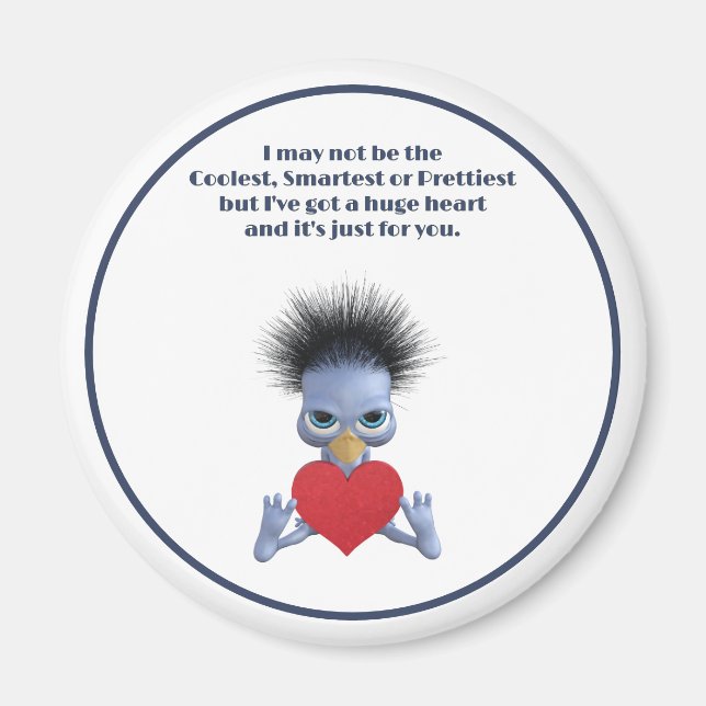 Aimant Un immense coeur juste pour vous La Saint-Valentin (Devant)