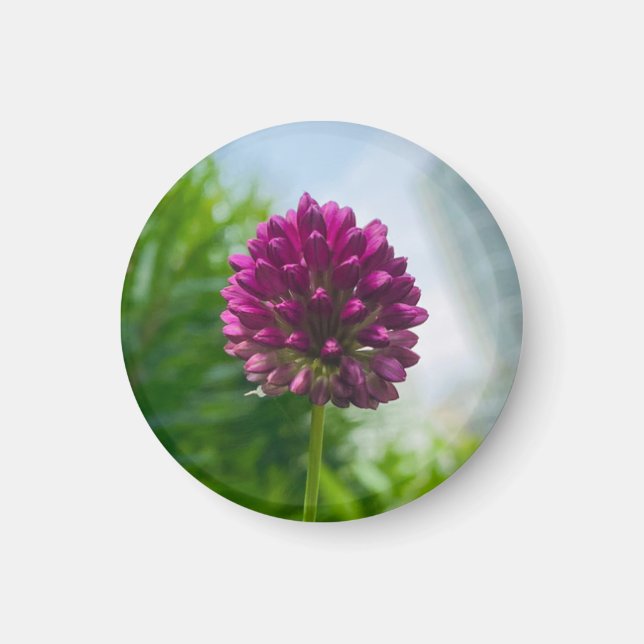 Aimant Un indice de Z "Flore rose foncé" (Devant)