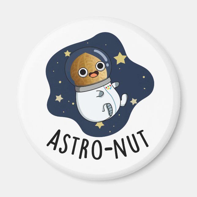Aimant Un jeu d'astronaute de noix de muscade drôle (Devant)