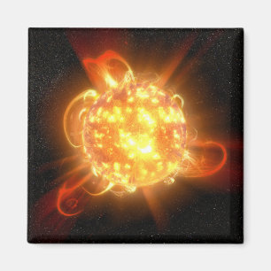 Aimant Un jeune nain rouge