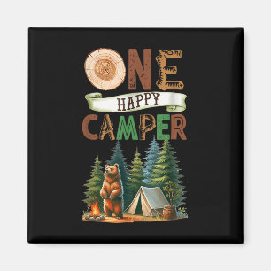 Aimant Un Joyeux Camper Premier Anniversaire Famille Camp