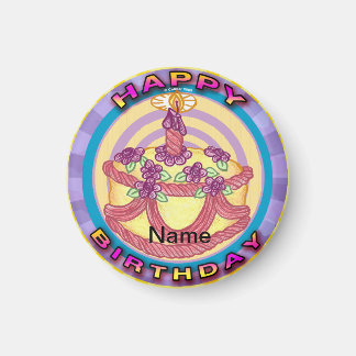 Aimant Un Joyeux gâteau d'anniversaire