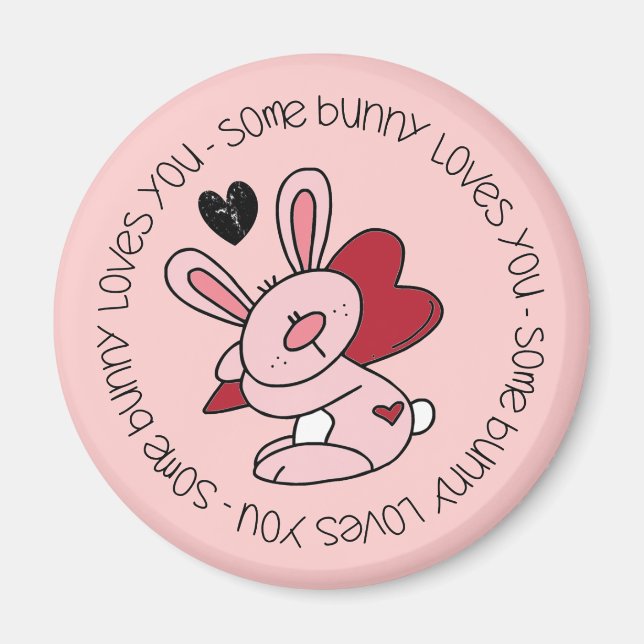 Aimant Un Lapin T'Aime (Devant)