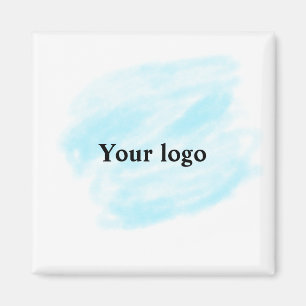 Aimant Un logo personnalisé simple et élégant ici compagn