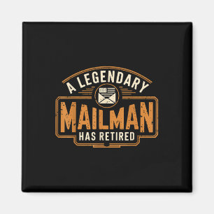 Aimant Un Mailman Légendaire A Retraité Un Travailleur Po