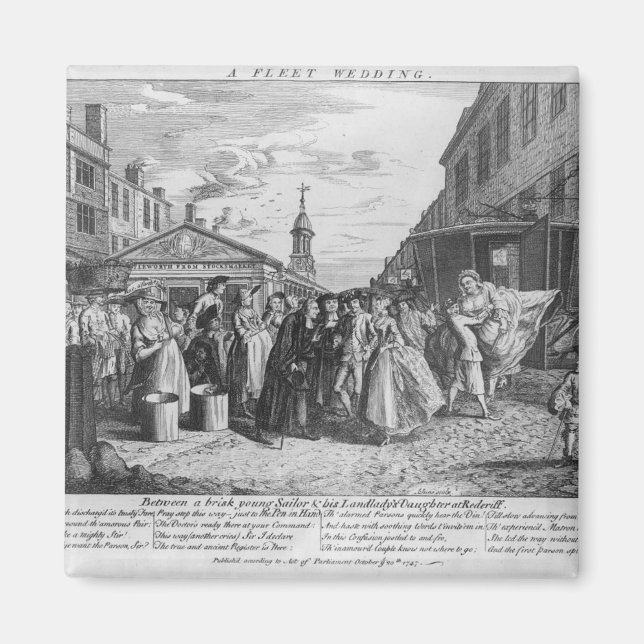 Aimant Un Mariage de flotte, 1747 (Devant)