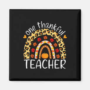 Aimant Un Merci Maître Thanksgiving Rainbow Leopard