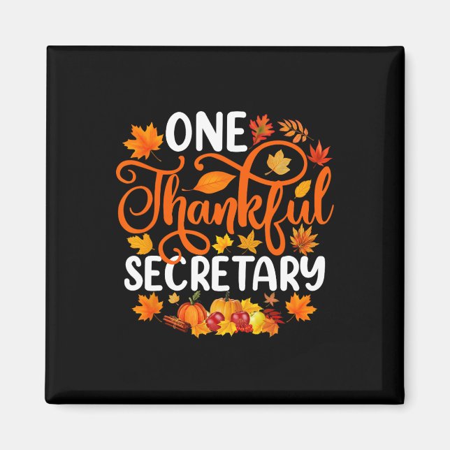 Aimant Un Merci Secrétaire Funny Automne Automne Thanksgi (Devant)