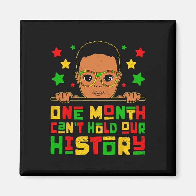 Aimant Un mois ne peut contenir notre petit afro d'histoi (Devant)