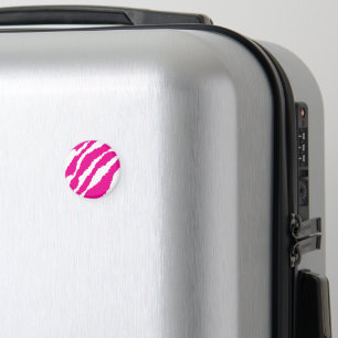 Aimant Un motif floral complexe en rose et blanc, art