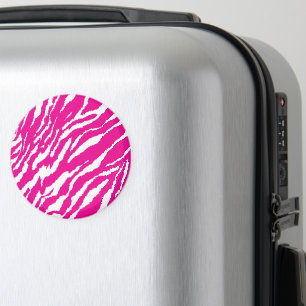 Aimant Un motif floral complexe en rose et blanc, art