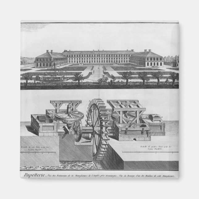 Aimant Un moulin à papier (Devant)