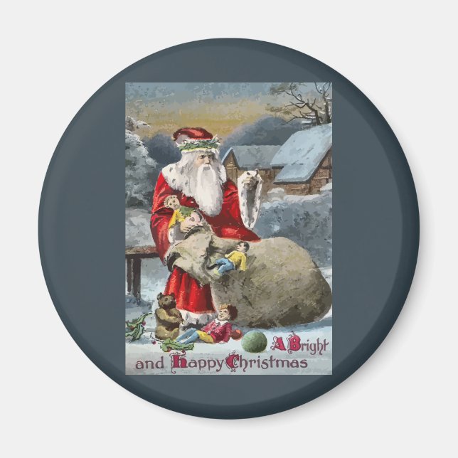 Aimant Un Noël lumineux et joyeux (Devant)