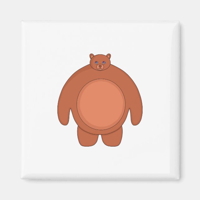 Aimant Un Ours Chubby mignon (Devant)