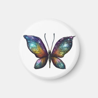 Aimant Un papillon coloré avec des ailes semblables à une