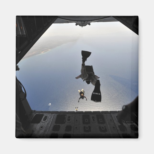 Aimant Un parachutiste de l'armée de l'air américaine sau (Devant)