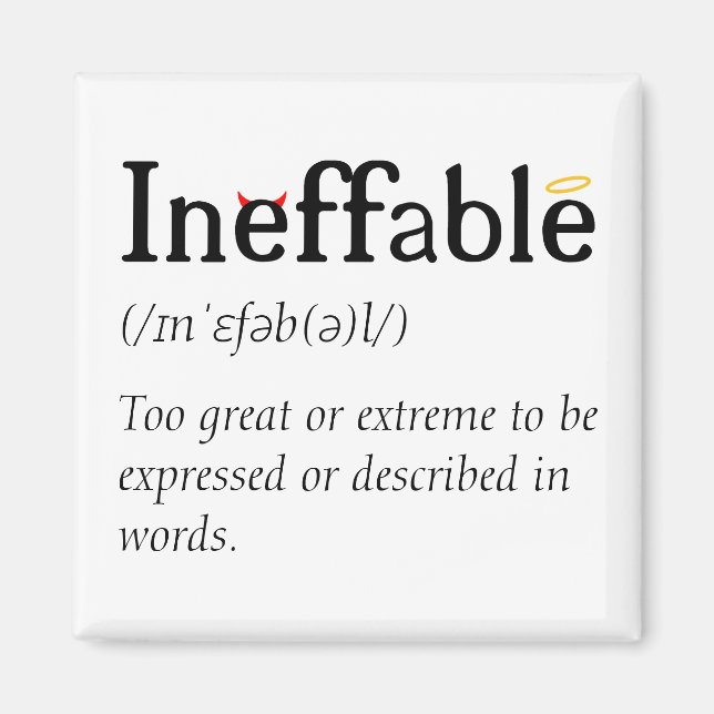 Aimant Un paradis et un enfer ineffables (Devant)