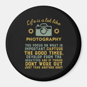 Aimant Un photographe inspiré qui se développe à parti