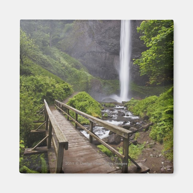 Aimant Un Pont Au-Dessus De Columbia River Et De Latourel (Devant)