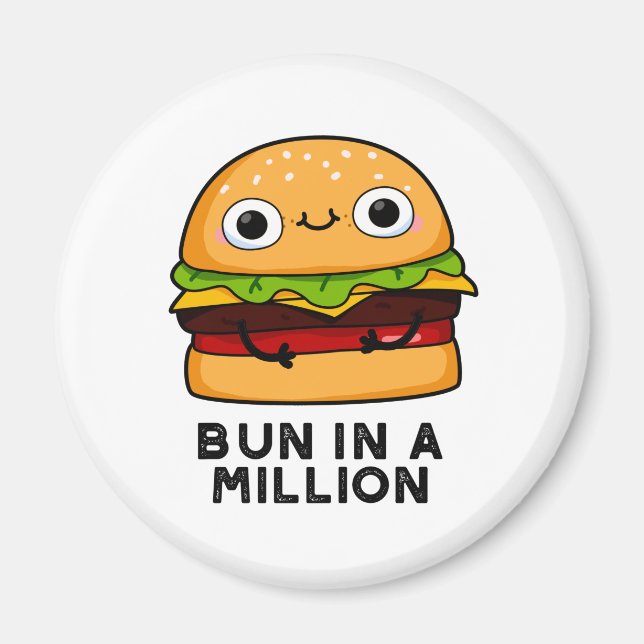 Aimant Un Pun Dans Un Million Drôle De Burger Pun (Devant)