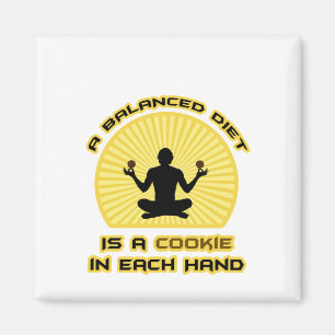 Aimant Un Régime Équilibré Est Un Cookie Dans Chaque Main