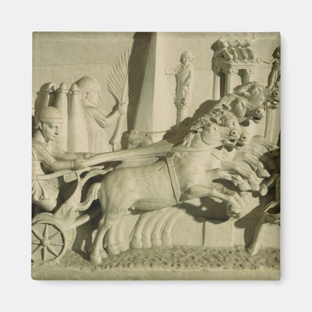 Aimant Un relief représentant une course de chars (Devant)