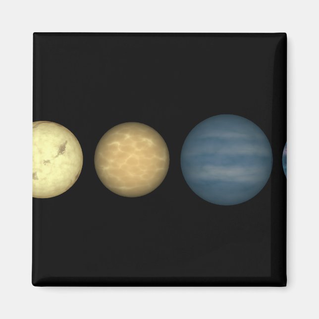 Aimant Un rendu d'artiste comparant naines brunes 2 (Devant)