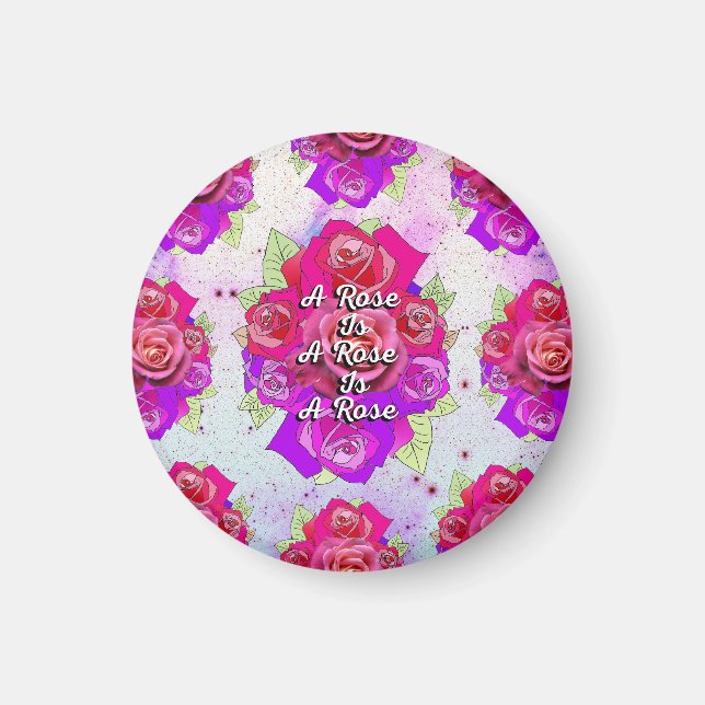 Aimant Un Rose est un Rose est un Rose (Devant)