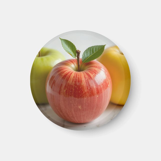 Aimant Un Trio de Pommes (Devant)