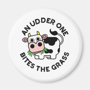 Aimant Un Udder On Mord L'Herbe Funny Cow Pun