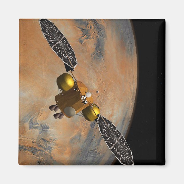 Aimant Un vaisseau Spacecraft Orbitant Mars. (Devant)