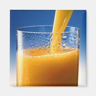 Aimant Un verre de jus d'orange