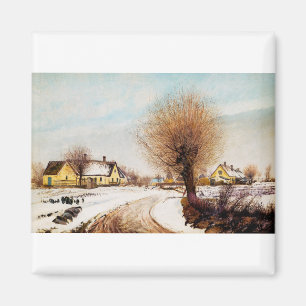 Aimant Un village de Seeland. Hiver par Laurits Ring