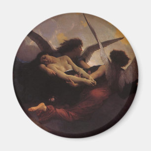 Aimant Une âme portée au ciel par Bouguereau