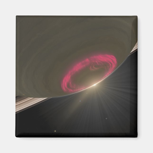 Aimant Une aurore rouge cerise (Devant)