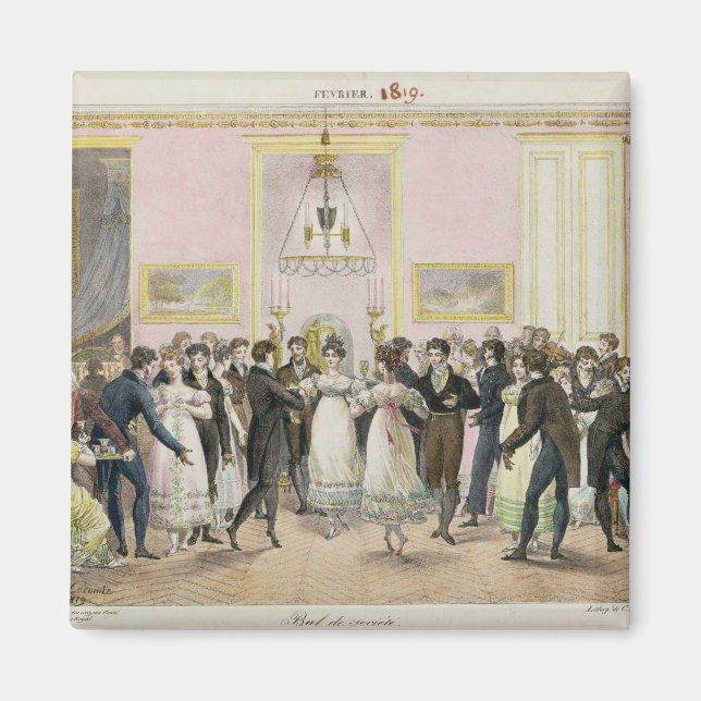 Aimant Une balle de la société, gravée par Charles Etienn (Devant)