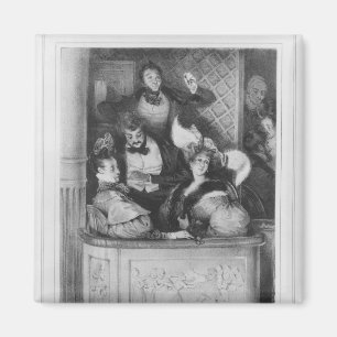 Aimant Une boîte avant de théâtre, gravée par Julien