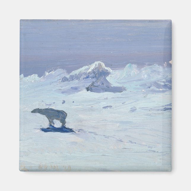 Aimant Une chasse à l'ours polaire dans la nuit Lune, 189 (Devant)